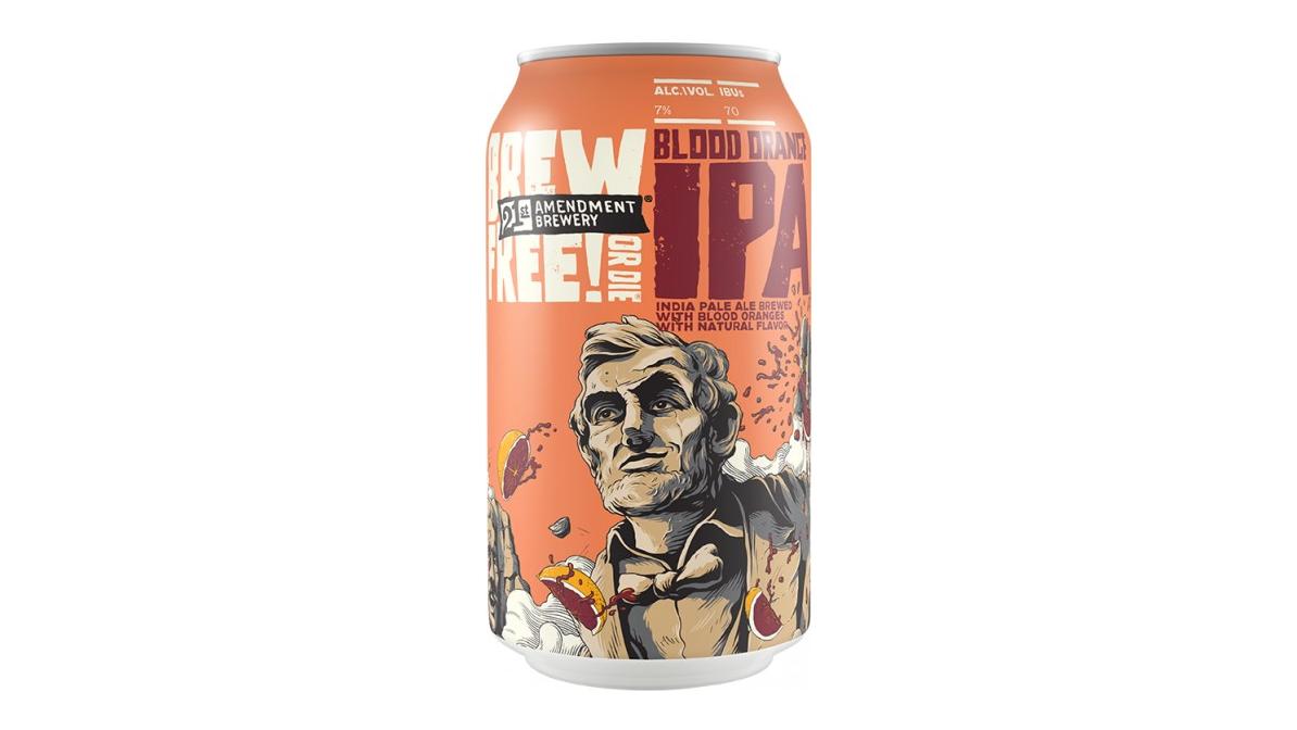 21st Amendment Brewery Blood Orange Brew Free! or Die IPA (16 oz)