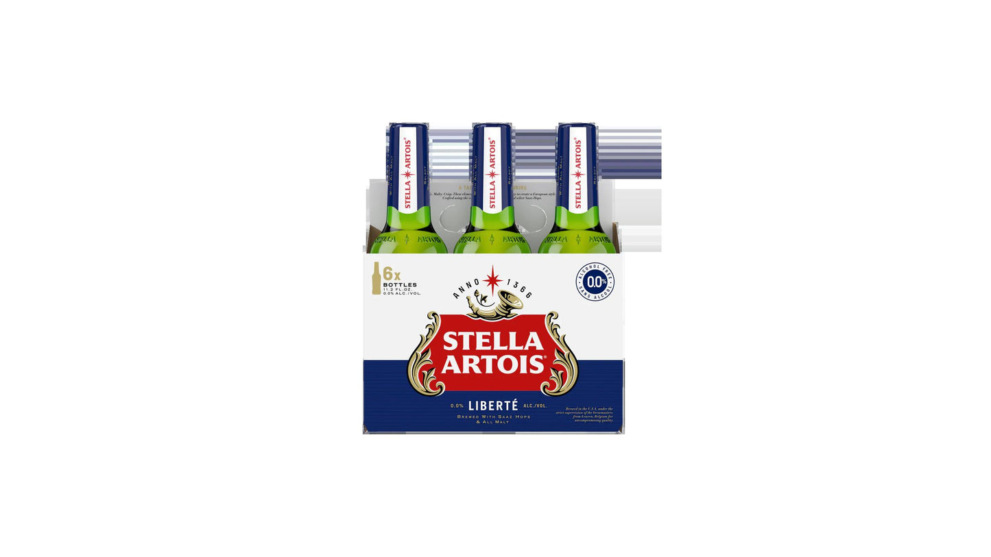 Stella Artois Liberte Beer (11.2 oz x 6 ct)