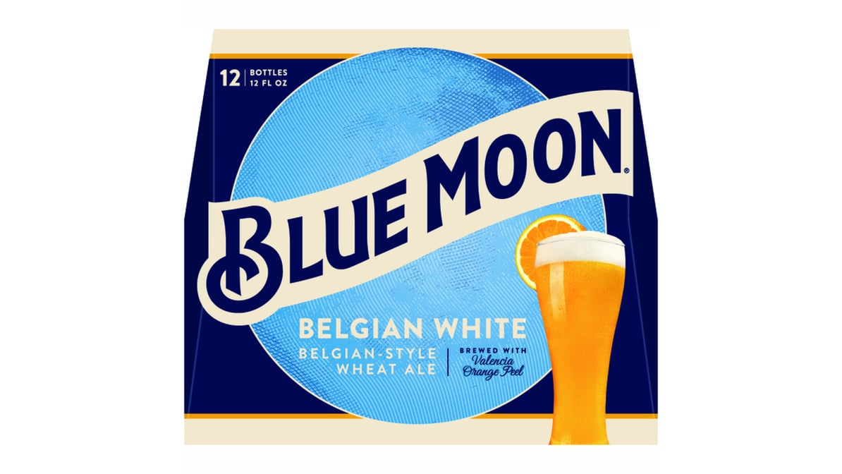 Blue Moon Brewing Co. Belgian White Wheat Ale Bottles (12 oz x 12 ct)