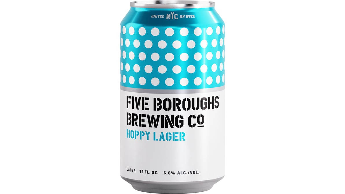 Five Borough Hoppy Lager Cans (6 ct)