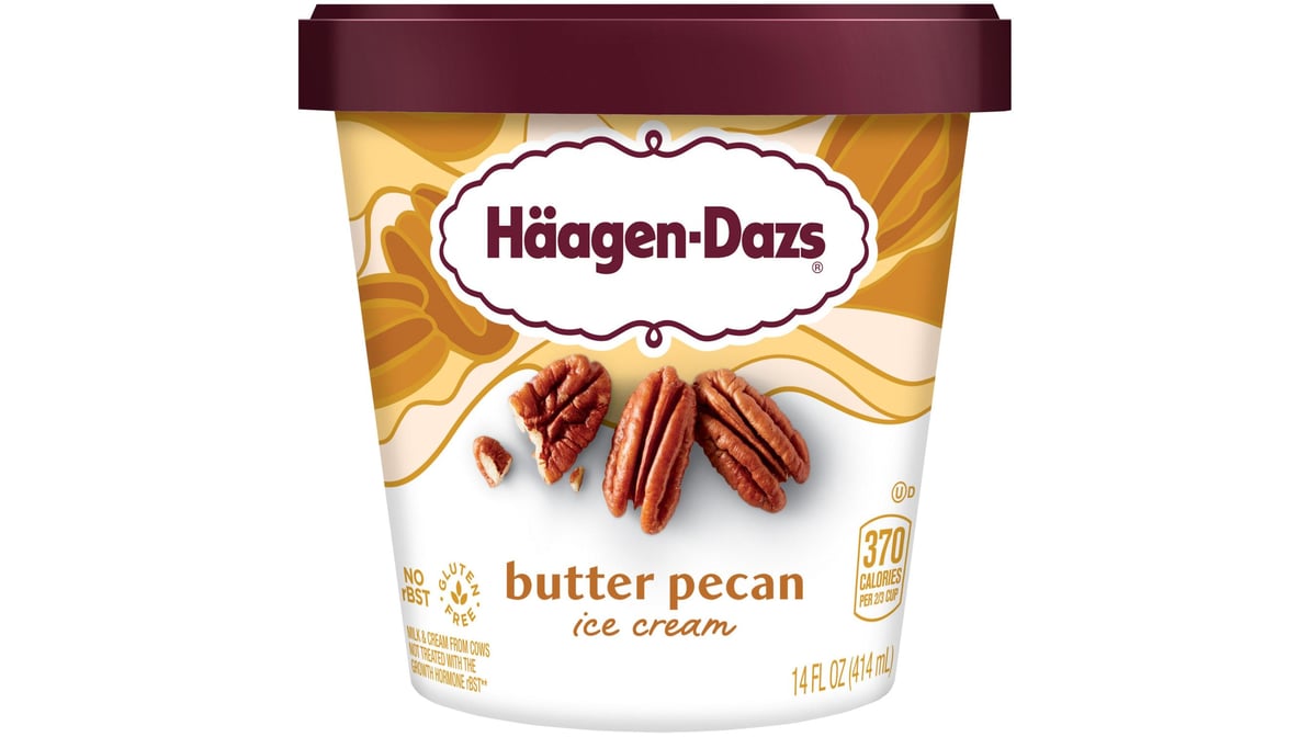 Haagen-Dazs Butter Pecan Ice Cream (14 oz)