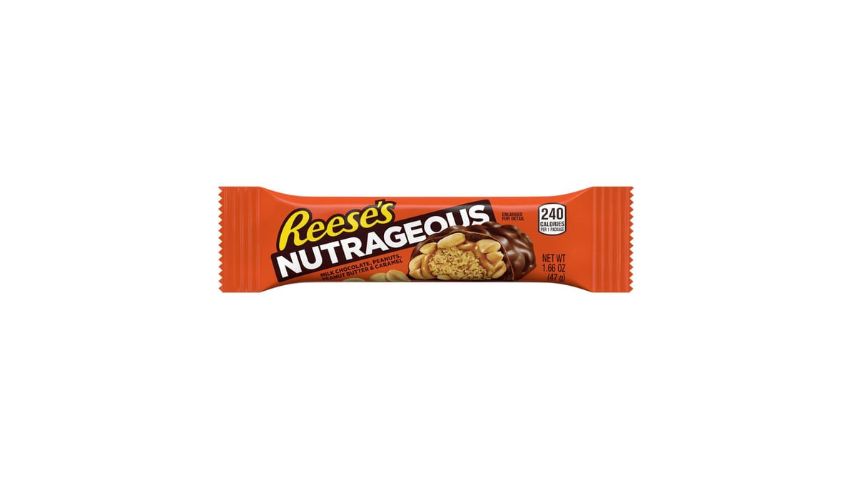 Reese's Nutrageous Peanut Butter, Caramel, & Milk Chocolate Bar (1.66 oz)