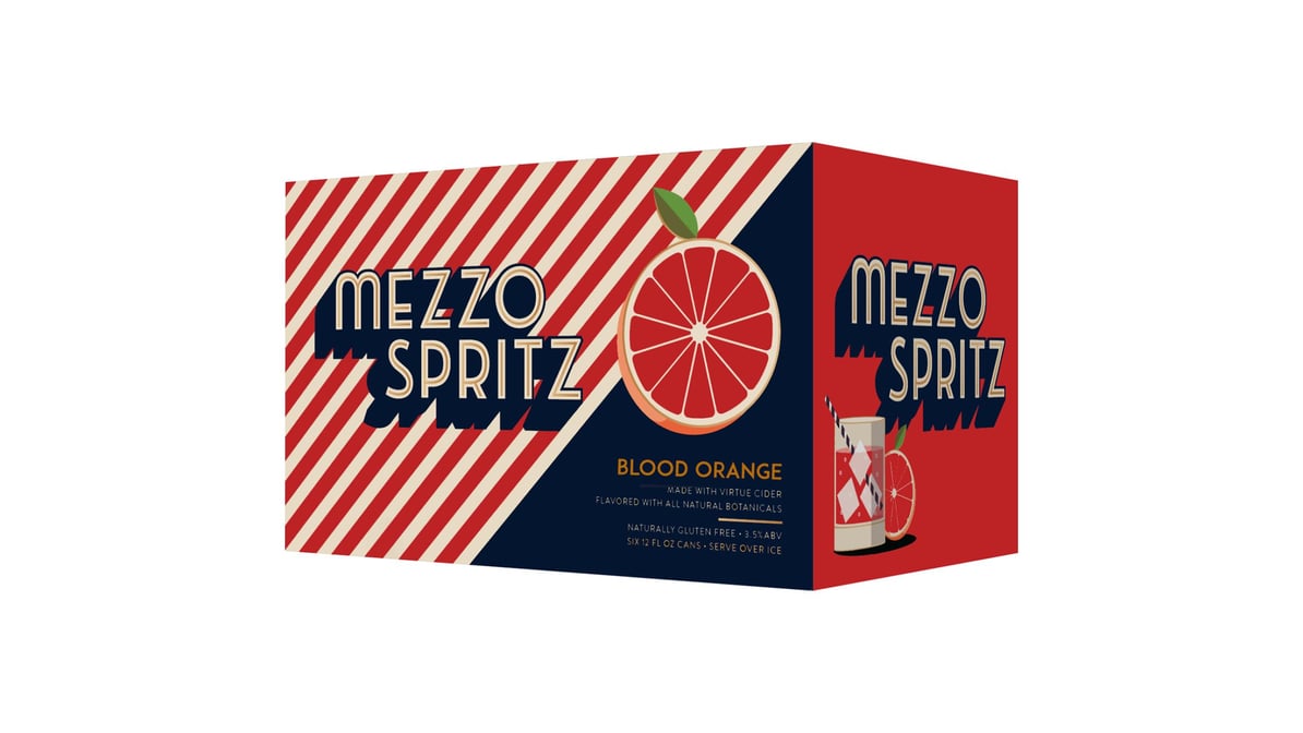 Virtue Cider Mezzo Spritz Fruit Cider Cans (12 oz x 6 ct)