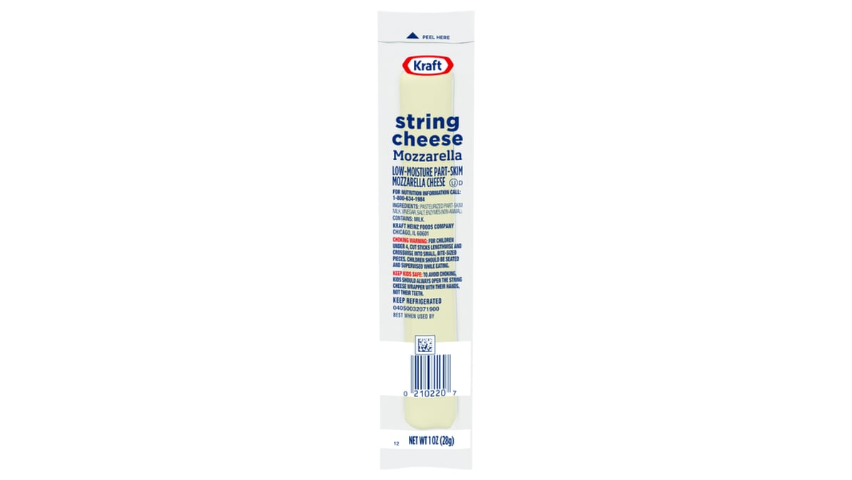 Kraft Low Moisture Part Skim Mozzarella String Cheese (1 oz)