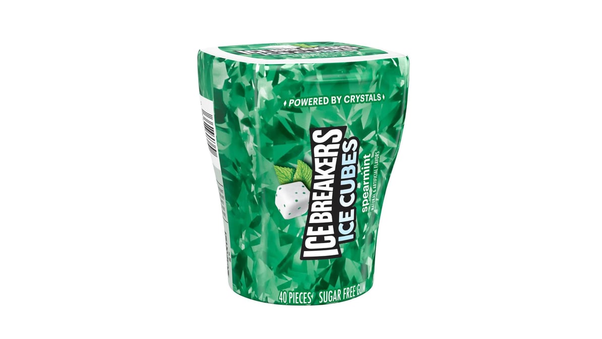 Ice Breakers Ice Cubes Sugar Free Spearmint Gum (40 pcs)