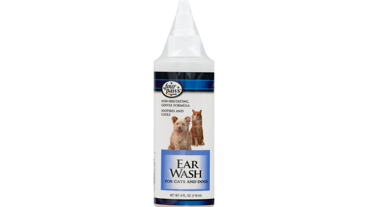 Four Paws Ear Wash Ear Cleaner for Dogs & Cats (4 oz)