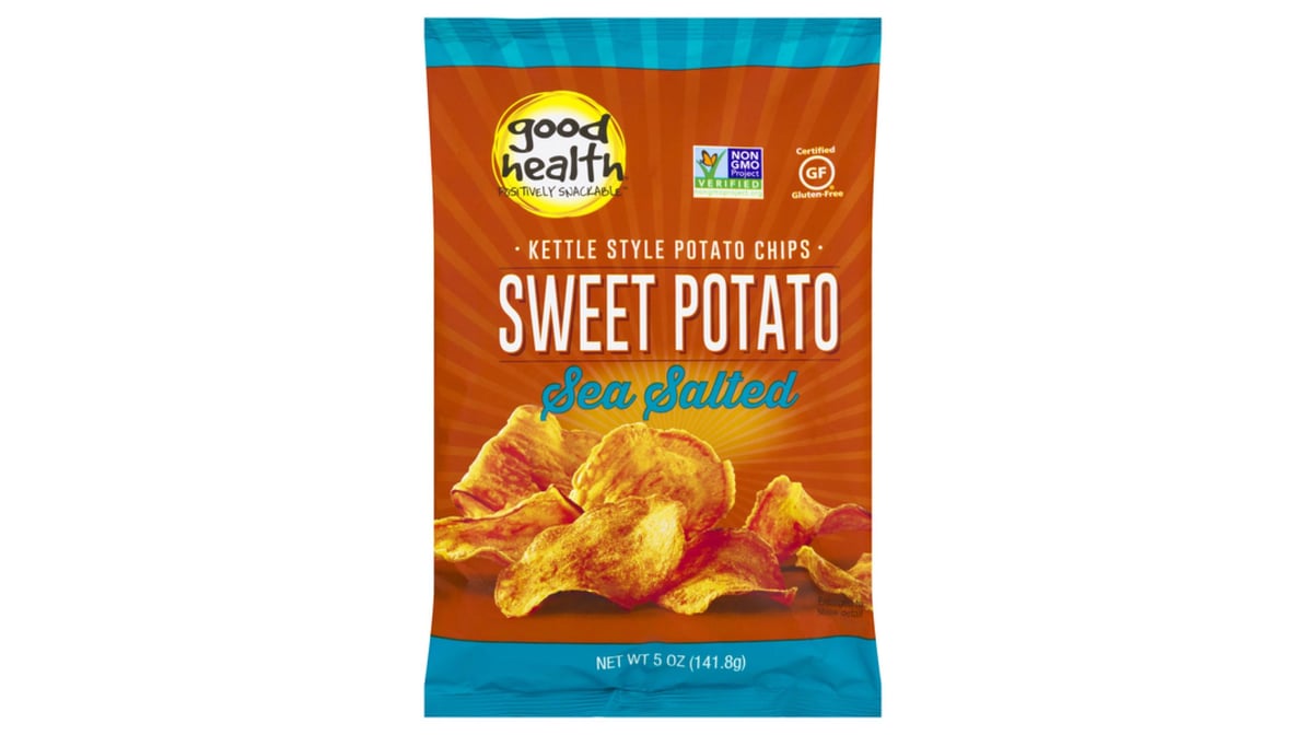 Good Health Kettle Style Sweet Potato Chips Sea Salted (5 oz)