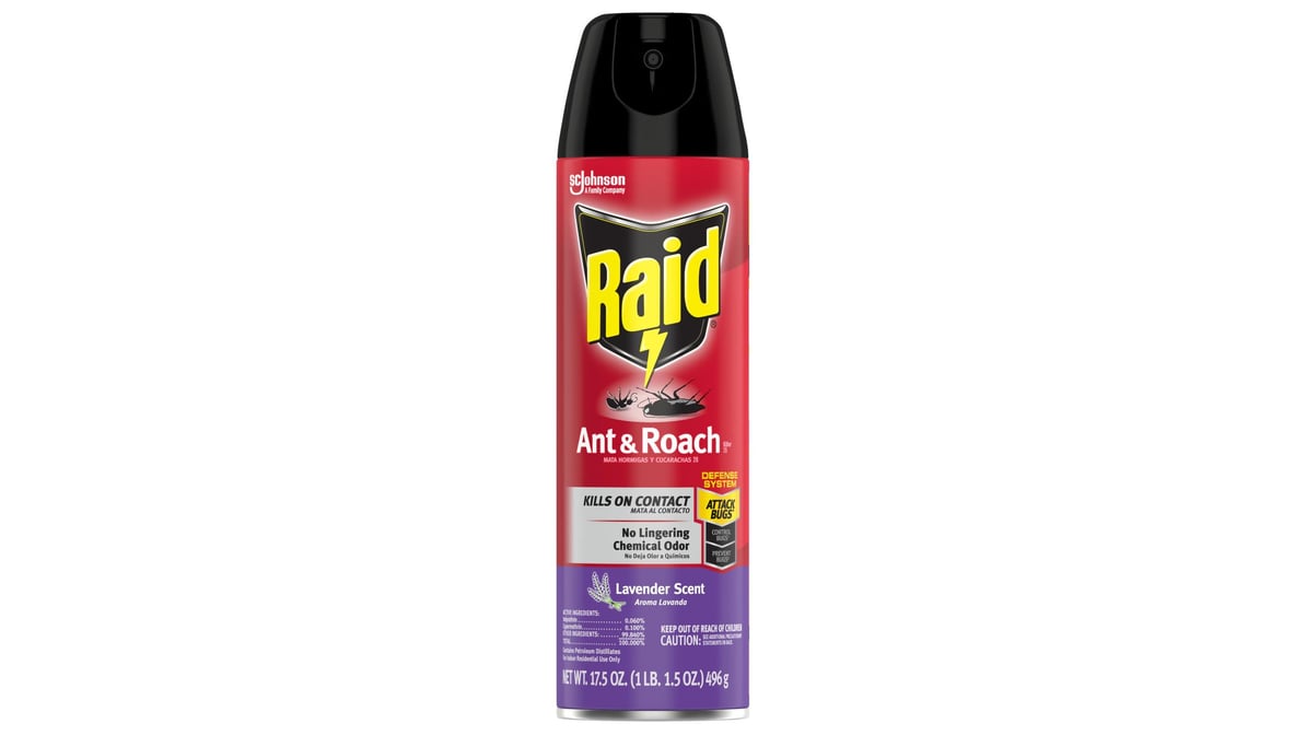 Raid Aerosol Lavender Ant & Roach Killer (17.5 oz)