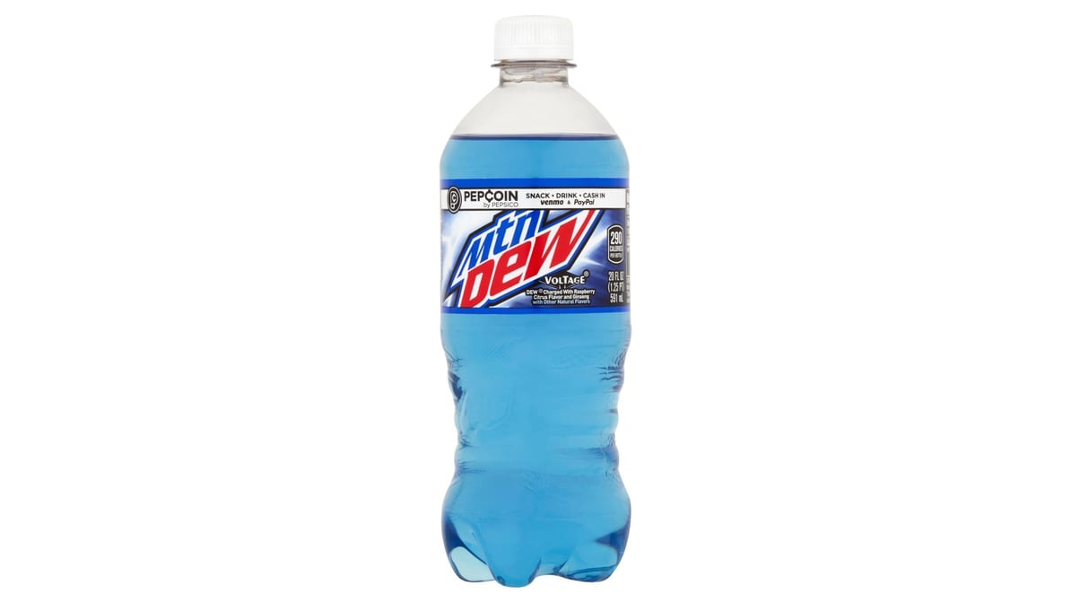 Mountain Dew Voltage Raspberry Citrus And Ginseng Soda (20 oz)