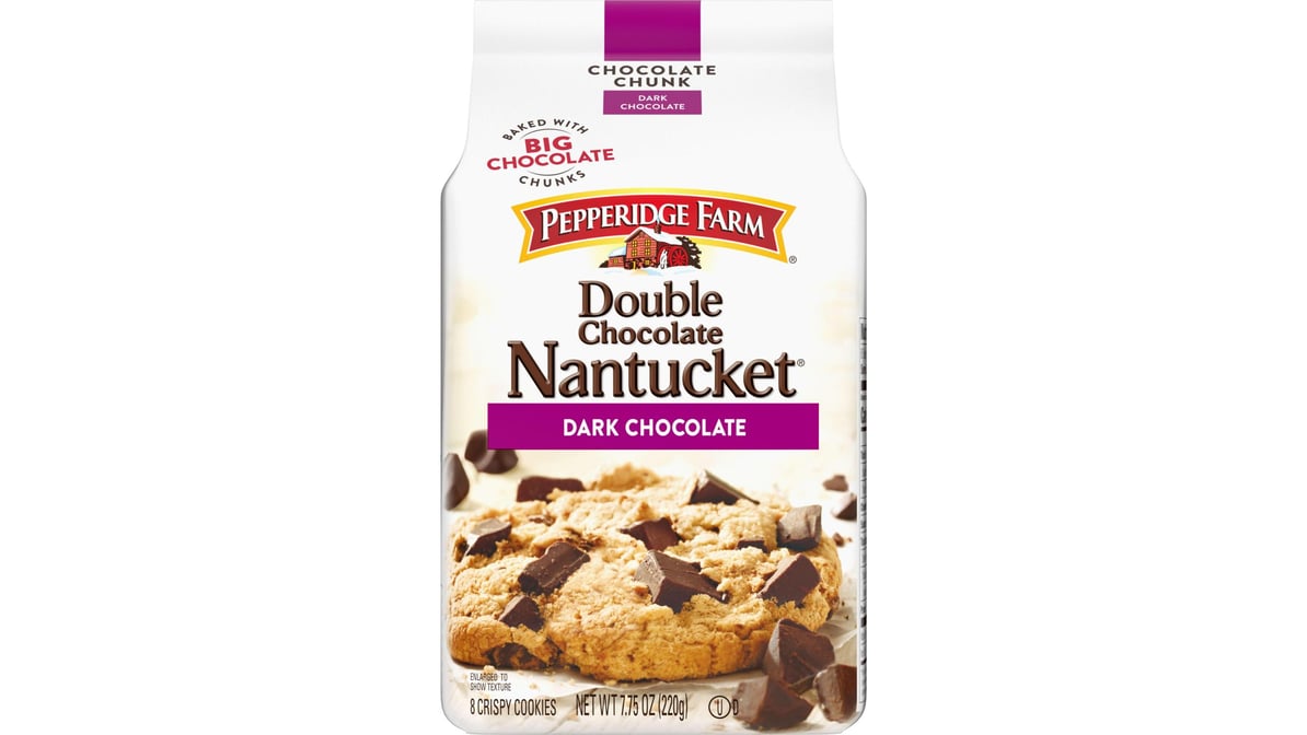 Pepperidge Farm Nantucket Double Dark Chocolate Chunk Cookies (7.75 oz)