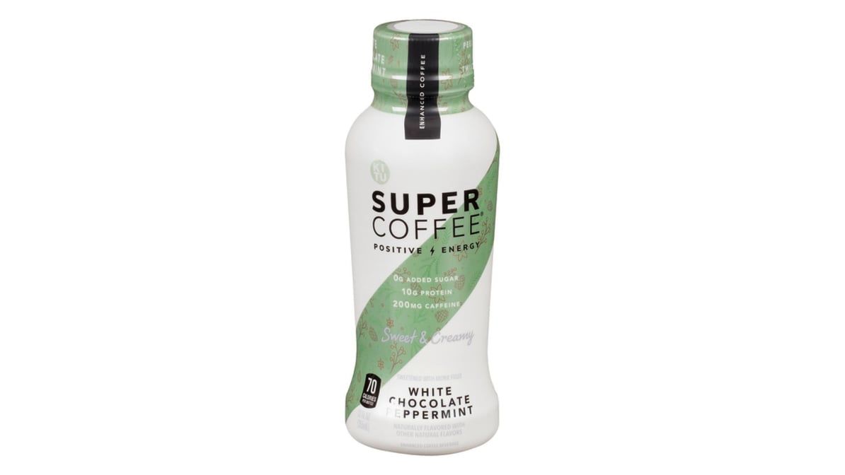 Super Coffee Naturally Sweetened White Chocolate Peppermint Coffee (12 oz)