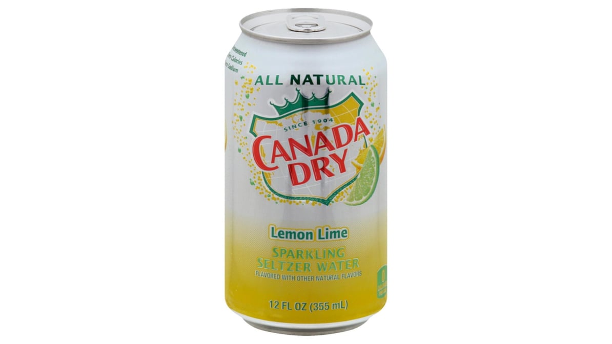 Canada Dry Lemon Lime Sparkling Seltzer Water Can (12 oz)