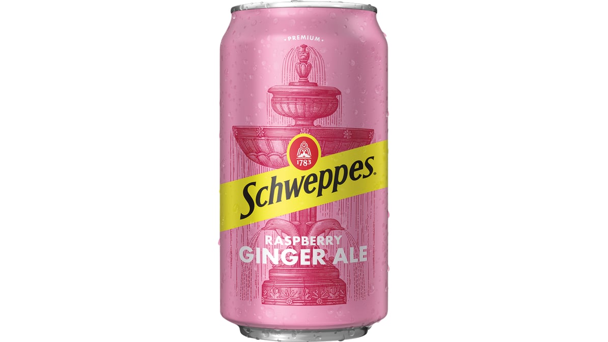 Schweppes Raspberry Lime Ginger Ale Can (12 oz)