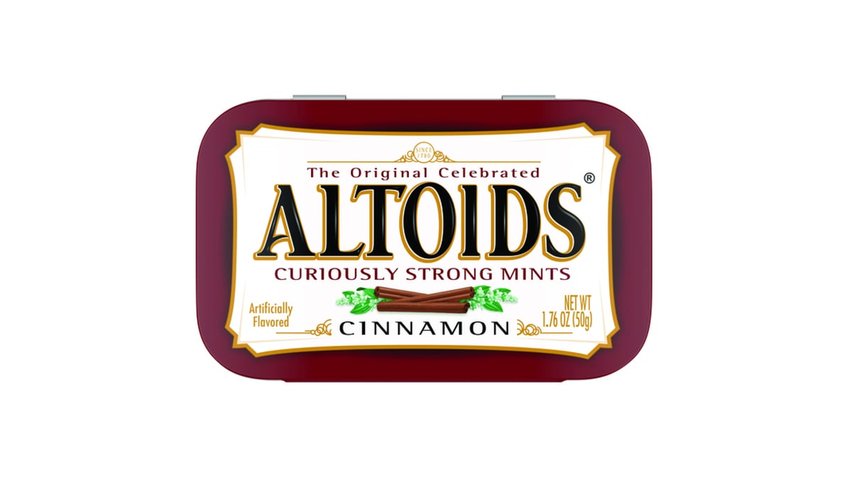 ALTOIDS Cinnamon Sugar Free Breath Mints, Single Pack (1.76 oz)