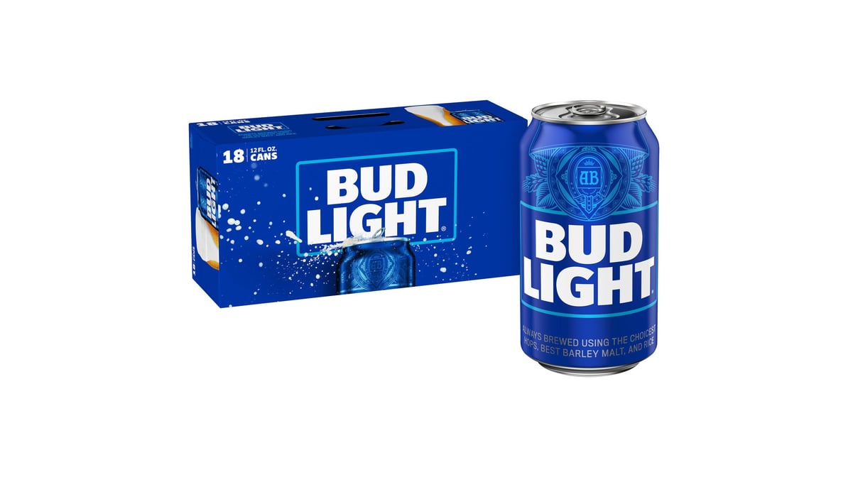 Bud Light Beer Cans (12 oz x 18 ct)