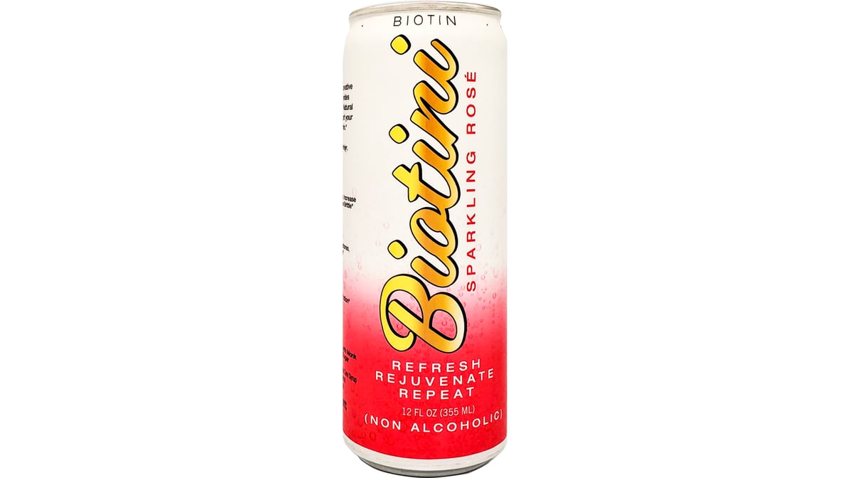 Biotini NuWave Soda Sparkling Rose Cans (12 oz x 12 ct)