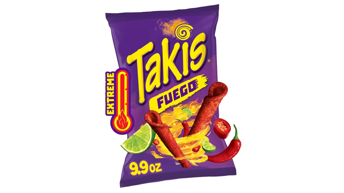 Takis Fuego Hot Chilli Pepper & Lime Tortilla Chips (9.9 oz)