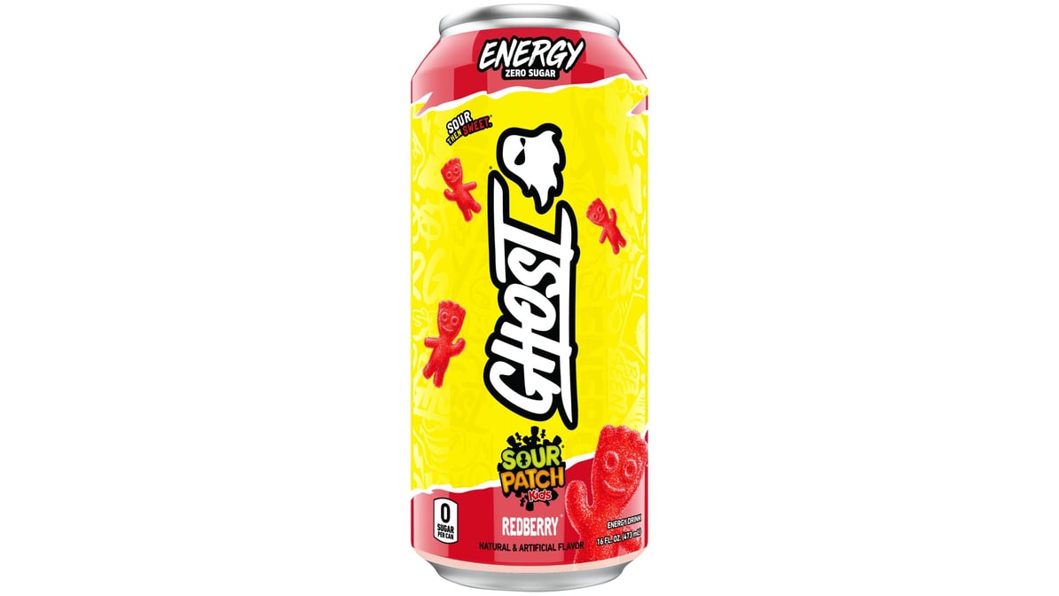 GHOST Sour Patch Kids Redberry Energy Drink Can (16 oz)
