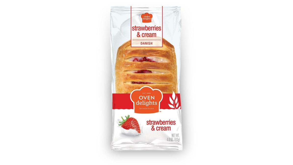 Oven Delights Strawberries & Cream Danish (4 oz)