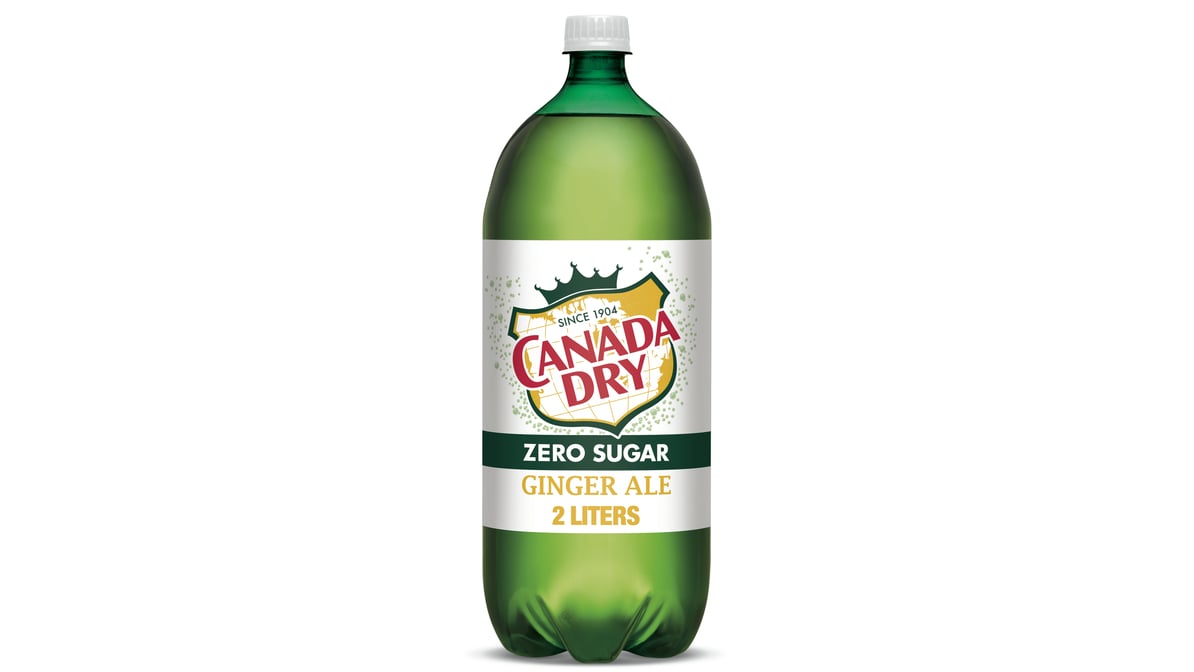 Diet Canada Dry Zero Sugar Soda Ginger Ale Bottle (2 L)