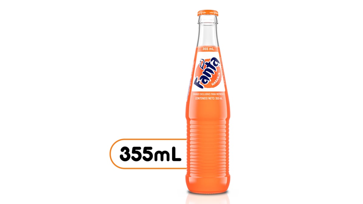 Fanta Mexico Orange Soda Glass Bottle (355 ml)