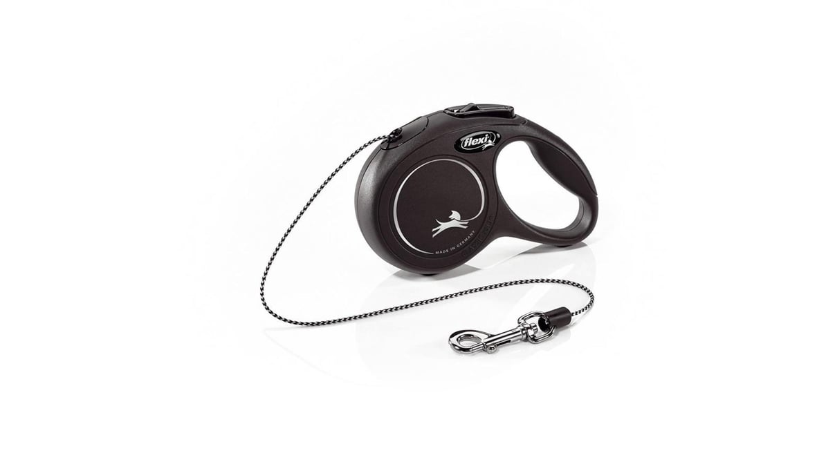 Flexi Classic Retractable Tape Dog Leash 10' Extra Small Black