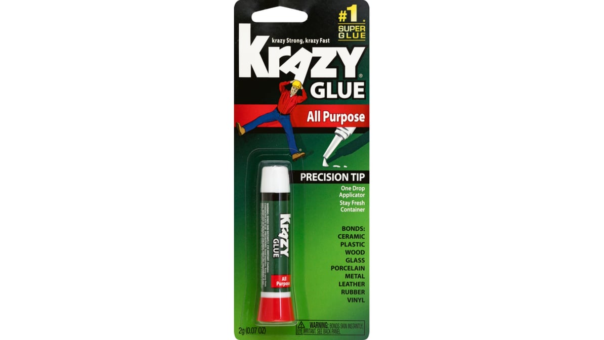 Krazy Glue Precision-Tip Applicator All-Purpose Liquid Glue (0.07 oz)