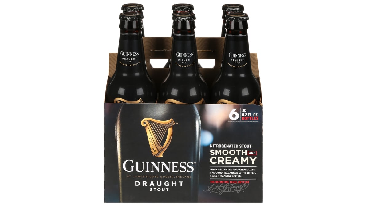 Guinness Draught Stout Bottles (11.2 oz x 6 ct)