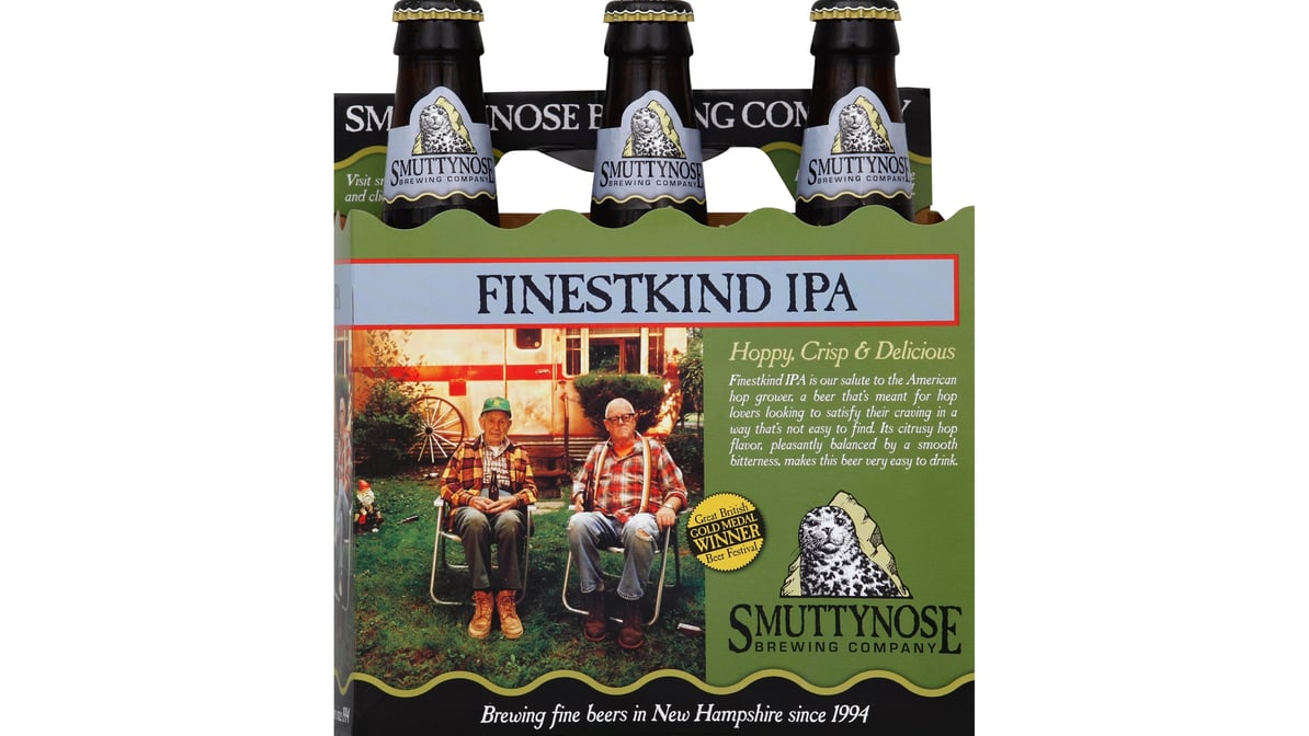 Smuttynose Finestkind IPA Bottles (12 oz x 6 ct)
