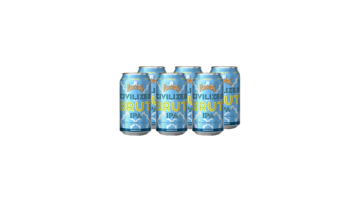 Founders Brewing Co. Civilized Brut IPA Cans (12 oz x 6 ct)