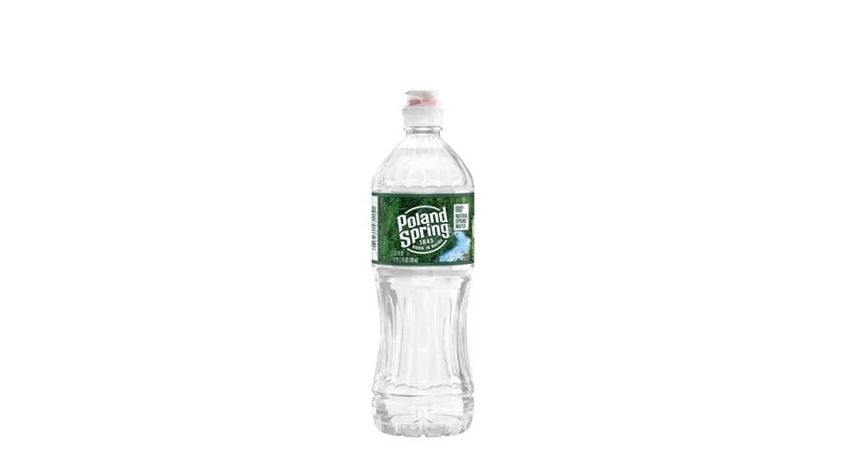 Poland Spring 100% Natural Spring Water Plastic Bottle (23.7 oz)