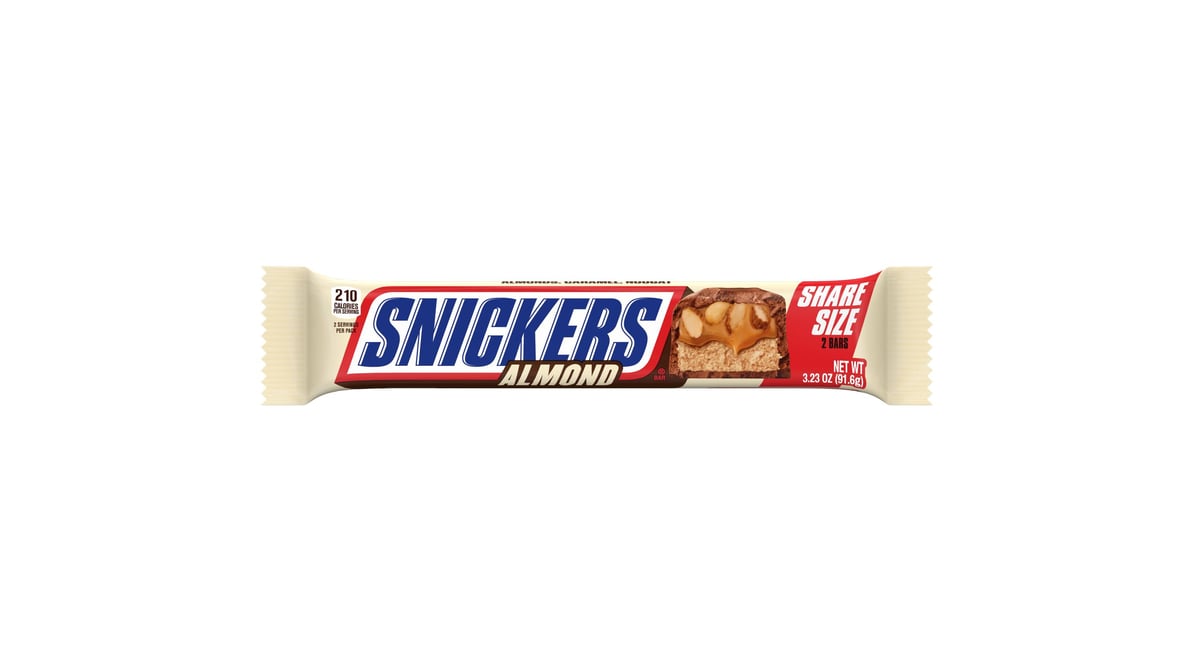 Snickers Chocolate Candy Bar Almond Share Size (3.23 oz)