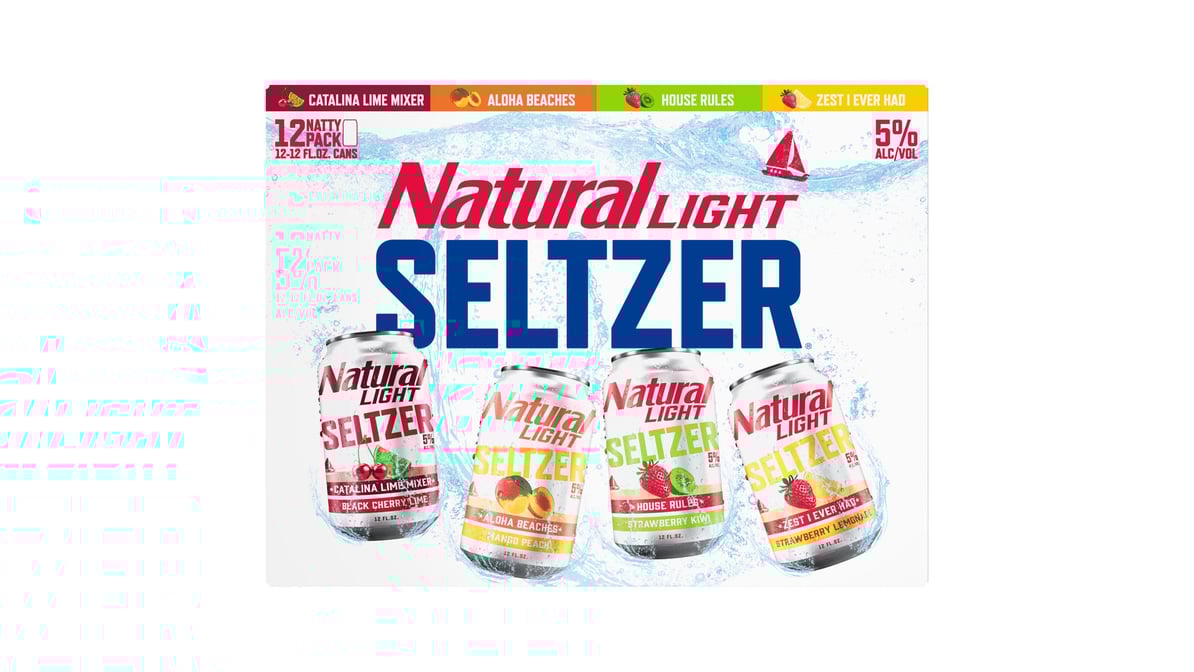 Natural Light Seltzer Hard Seltzer Cans Variety Pack (12 oz x 12 ct)