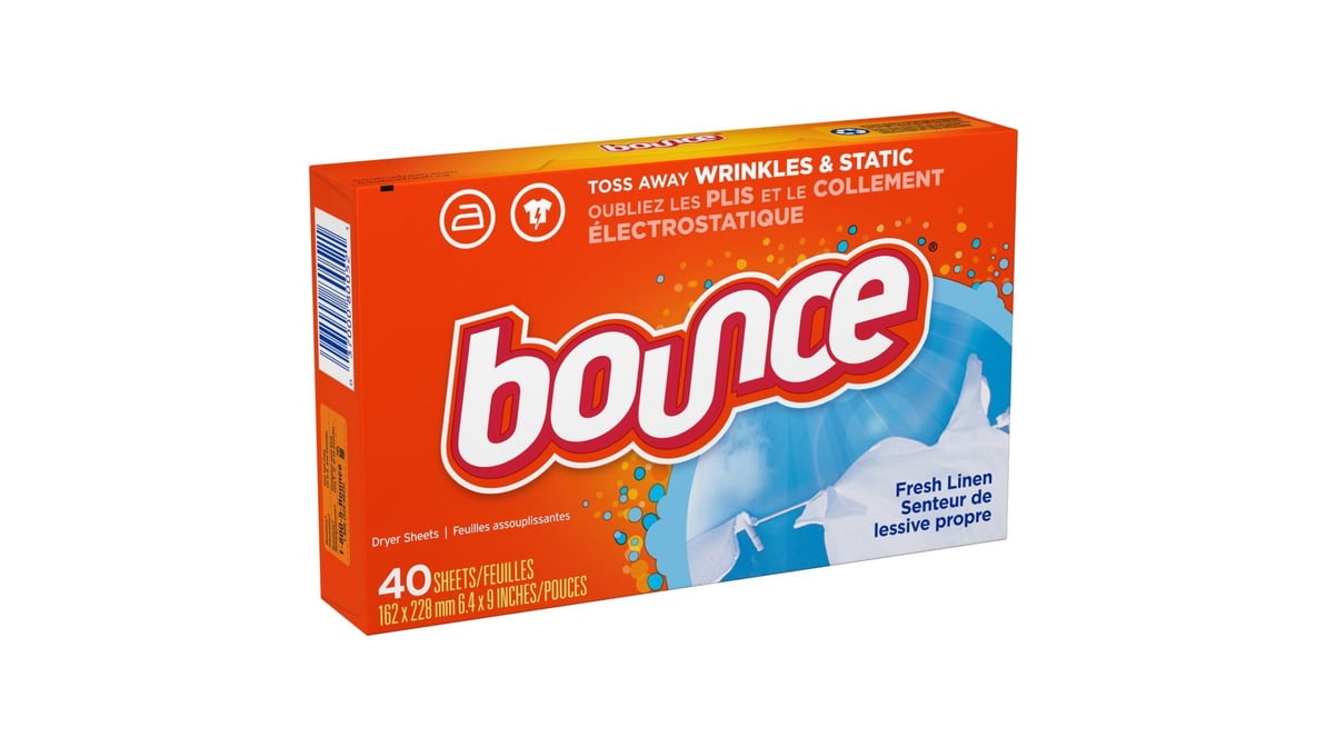 Bounce Scented Fabric Softener Dryer Sheets Outdoor Fresh (40 ct)