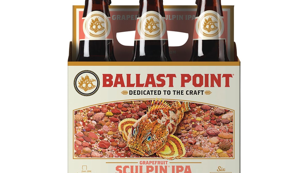 Ballast Point Grapefruit Sculpin IPA Bottle (12 oz x 6 ct)