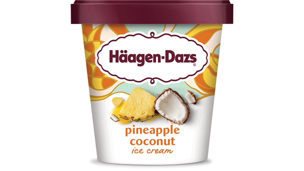Haagen-Dazs Pineapple Coconut Ice Cream (1 pt)