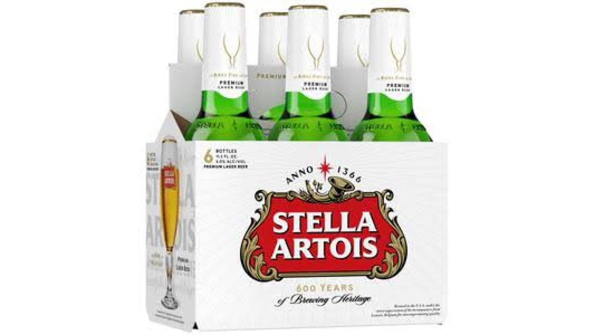 Stella Artois Pilsner Cans (12 oz x 6 ct)