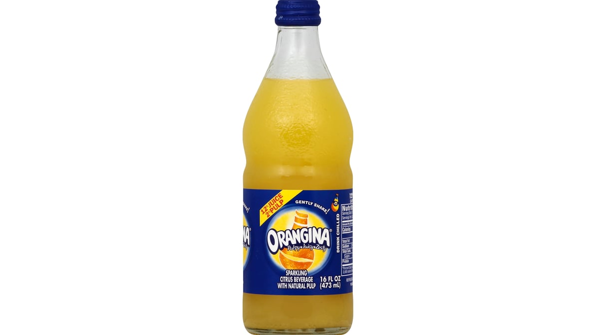 Orangina Sparkling Citrus Beverage Bottle (16 oz)