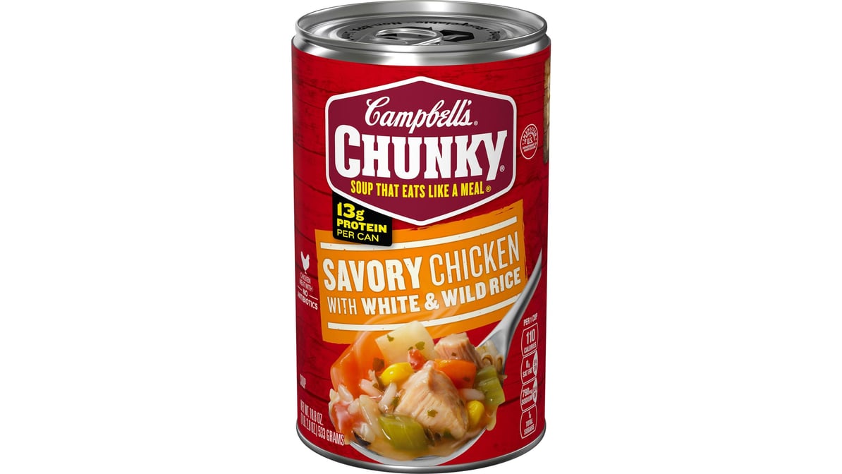 Campbell's Chunky Savory Chicken with White & Wild Rice Soup (18.8 oz)