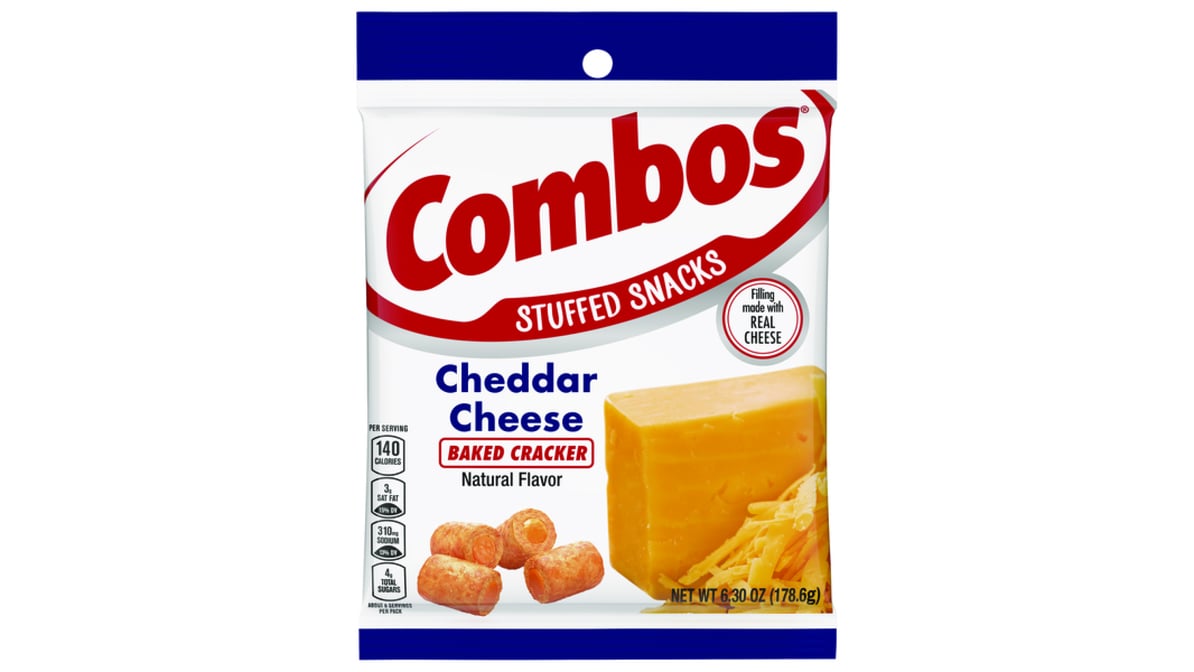 Combos Cheddar Cheese Baked Crackers Stuffed Snacks (6.3 oz)