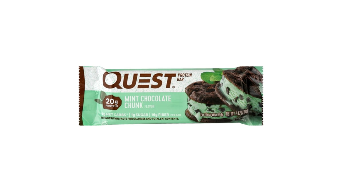 Quest Protein Bar Mint Chocolate Chunk Flavor (2.12 oz)