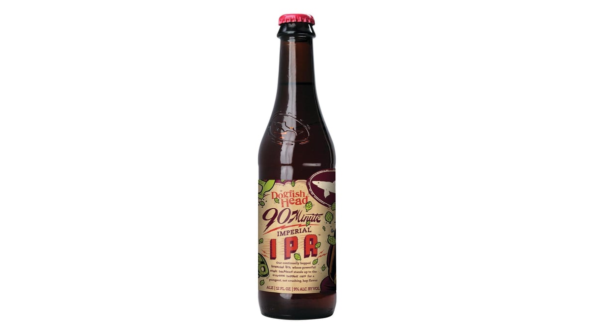 Dogfish Head Brewery 90 Minute Imperial IPA Bottle (12 oz)