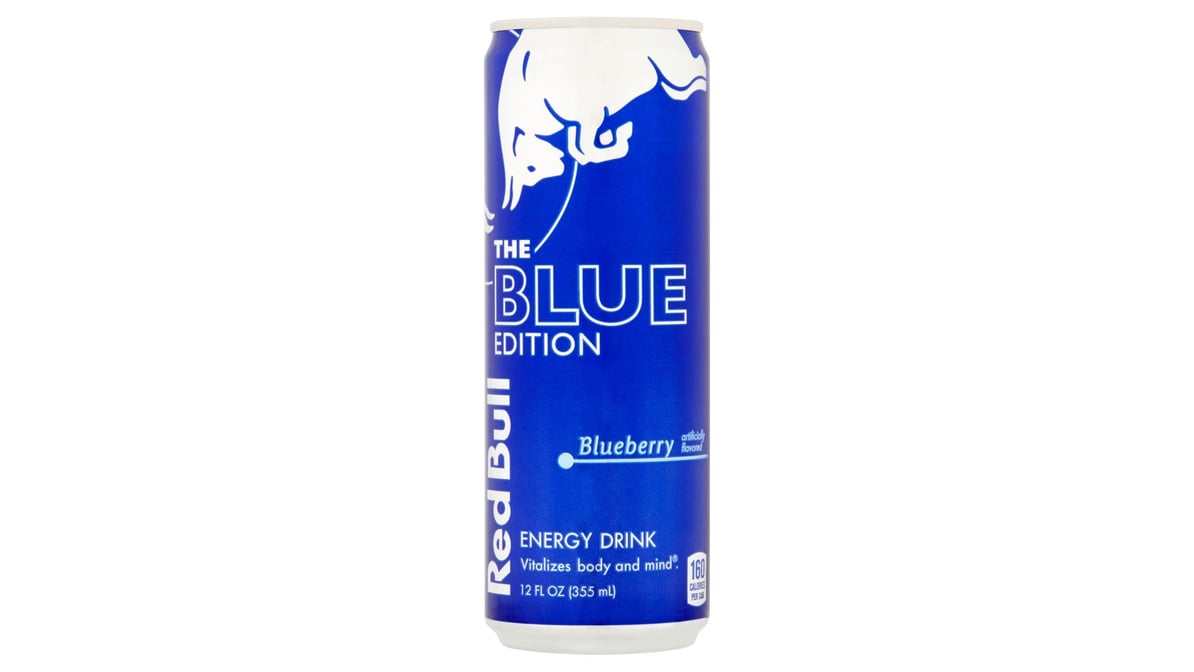 Red Bull The Blue Edition Blueberry Energy Drink Can (12 oz)