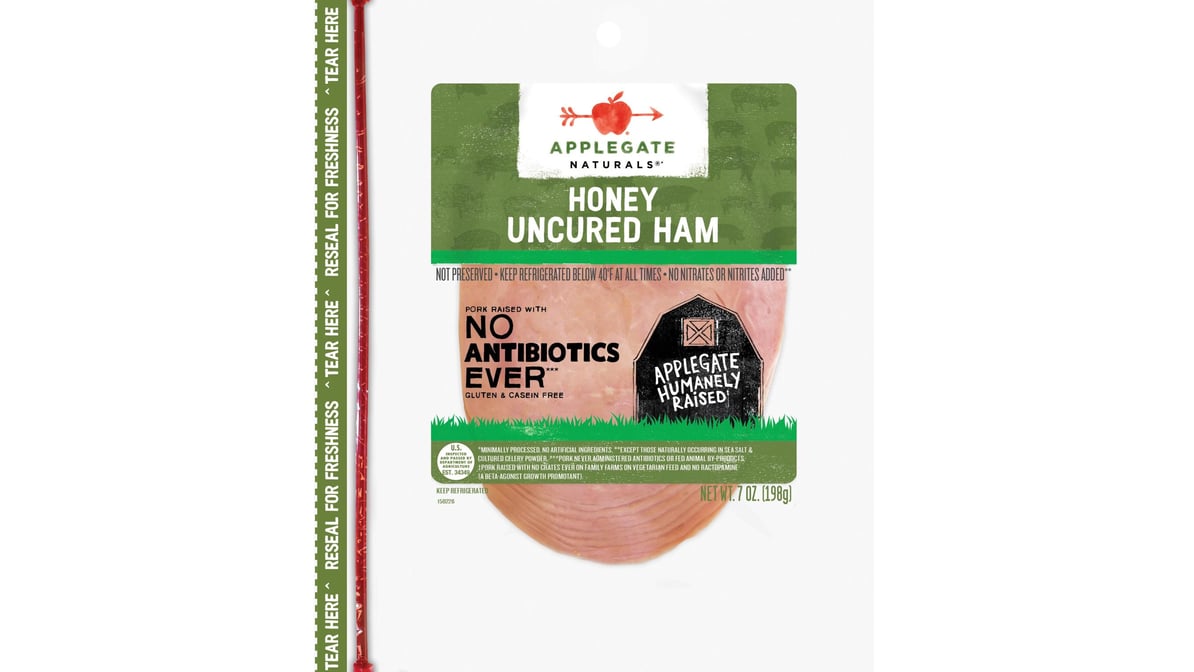 Applegate Naturals Sliced Honey Uncured Ham (7 oz)