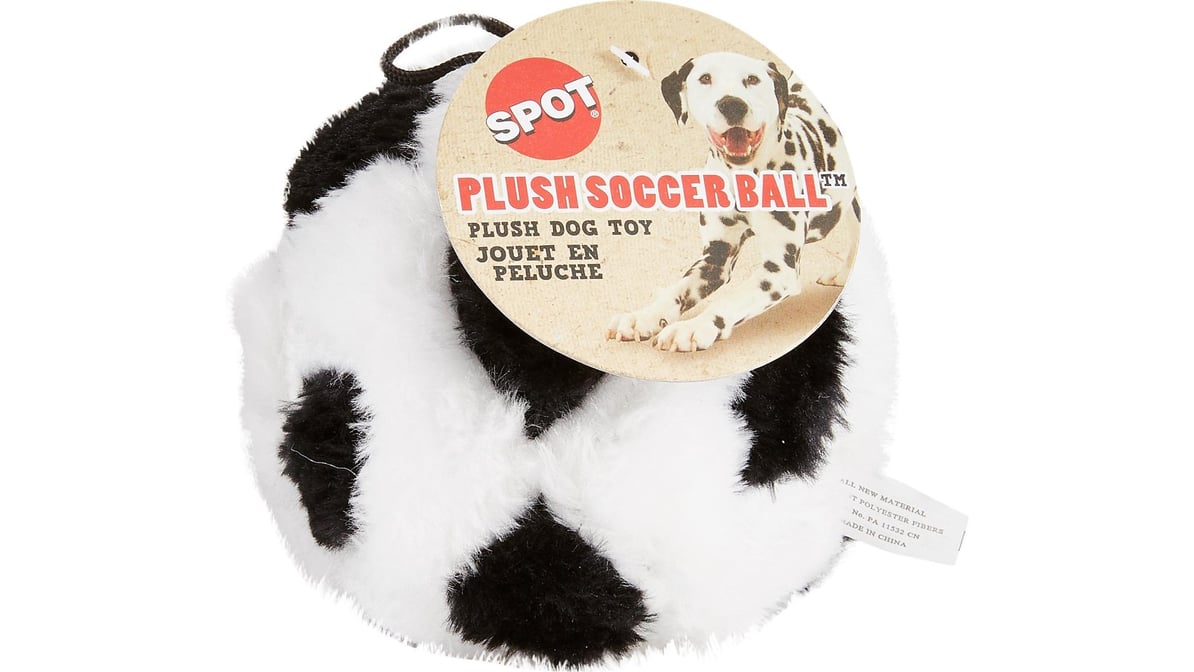 Spot Plush Soccer Ball Dog Toy 4.5"