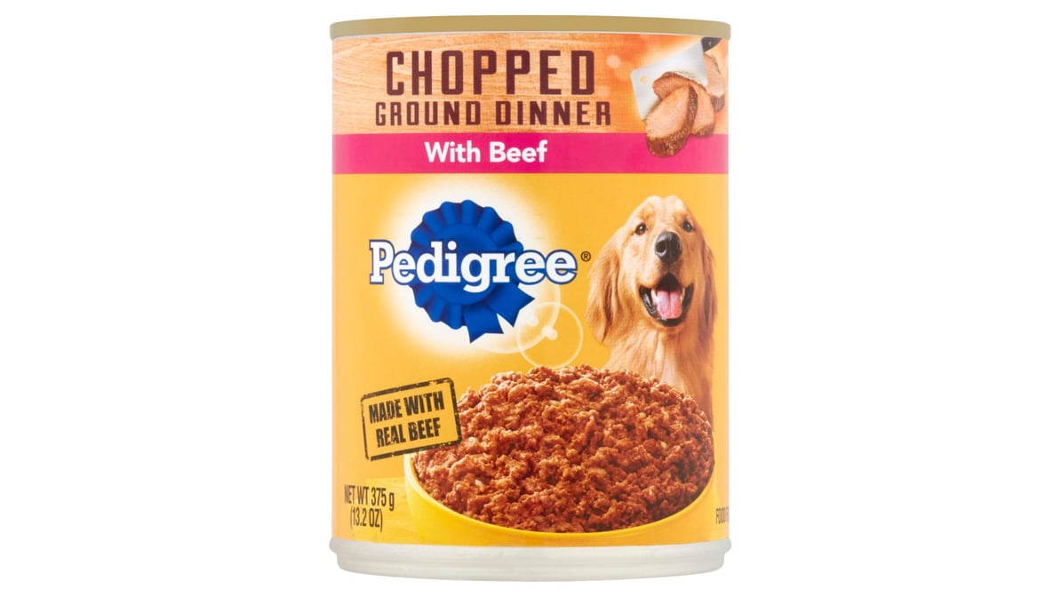 Pedigree Chopped Ground Beef Dinner Wet Dog Food (13.2 oz)