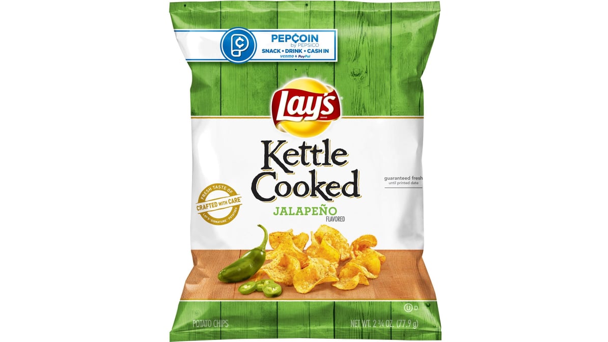 Lay's Jalapeño Kettle Cooked Potato Chips (2.75 oz)