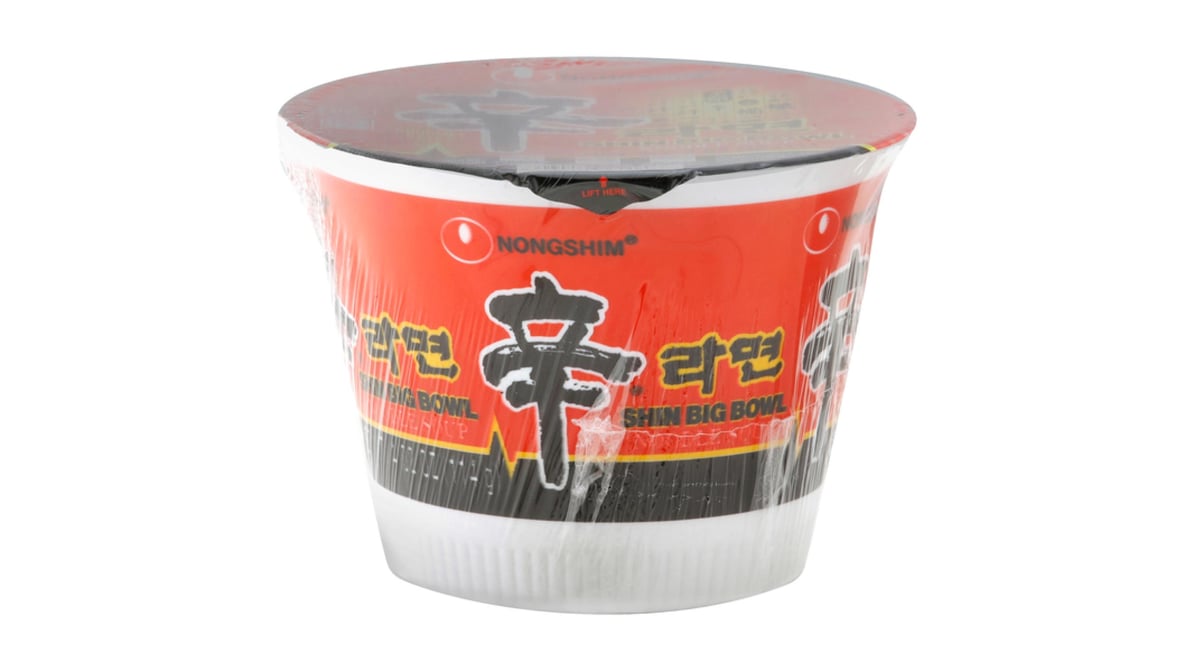 Nongshim Shin Ramen Noodle Soup Spicy Beef Big Bowl (4.02 oz)
