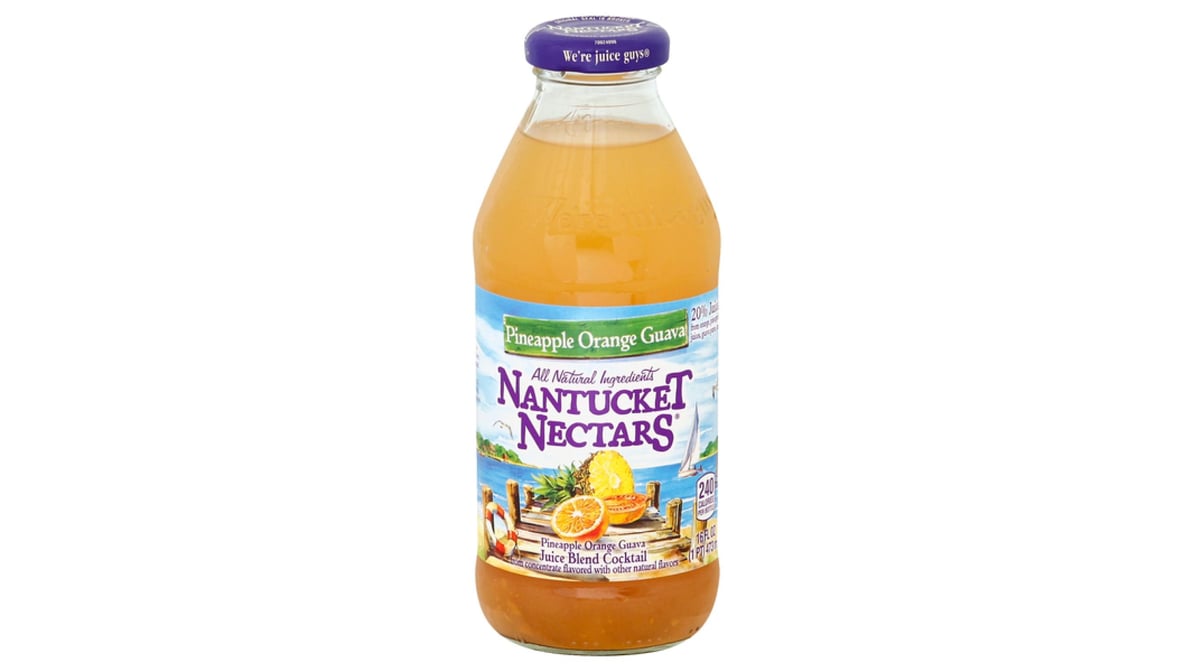 Nantucket Nectars Juice Blend Cocktail Pineapple Orange Guava (16 oz)