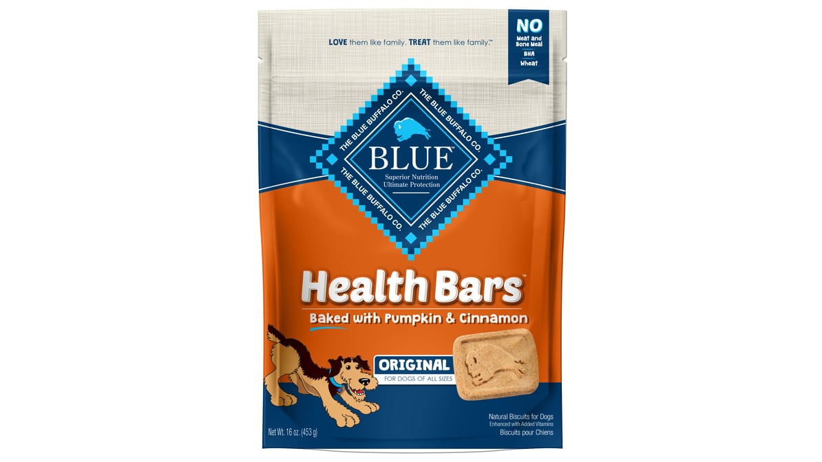 Blue Buffalo Pumpkin & Cinnamon Dog Health Bar (16 oz)